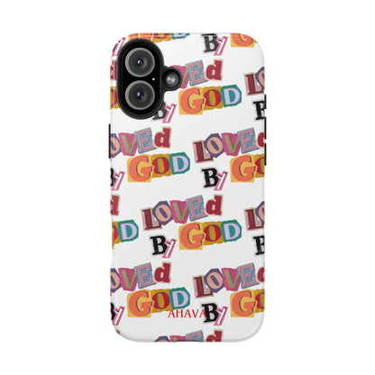 "Loved by God" white Phone Case