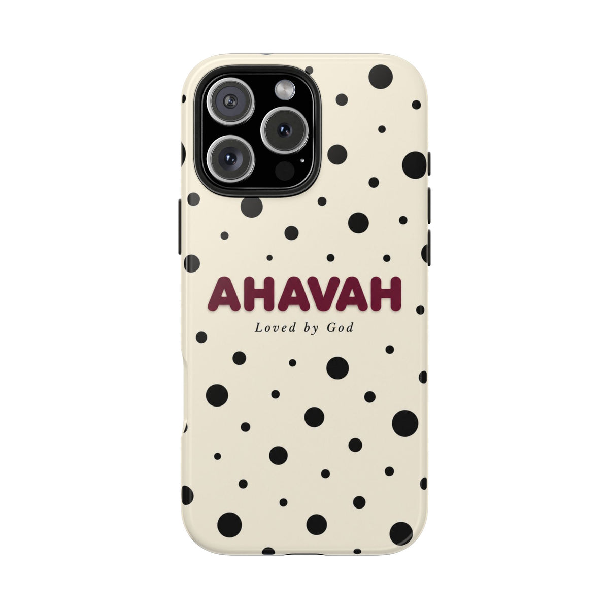 Ahavah Ivory Polka Dots Phone Case