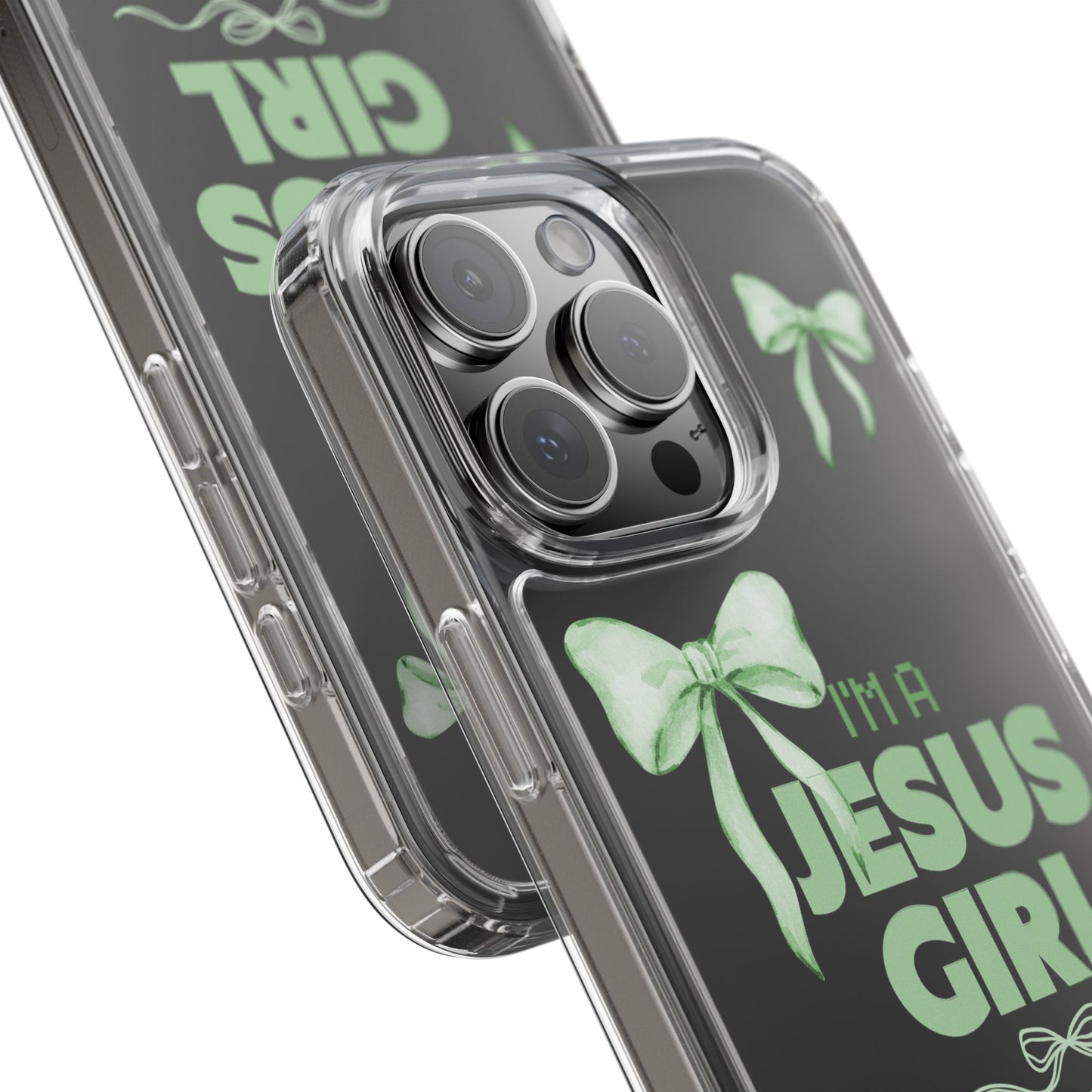 I'm a Jesus Girl Phone Case | Christian Aesthetic Gift for Her | Clear Shockproof Tough Case