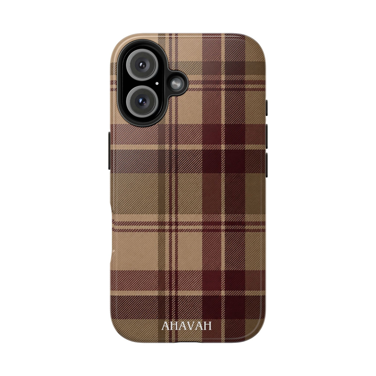 Covenant Comfort | Burgundy Plaid Tough Phone Case