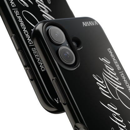 "Catch Me at the Altar" Black Phone Case