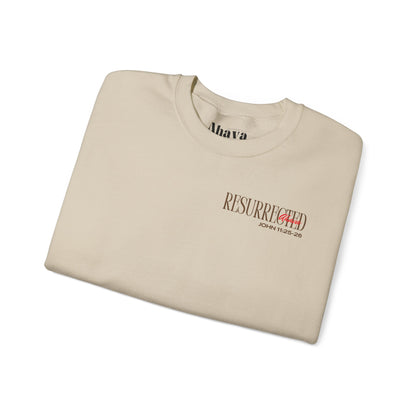 Resurrection and the Life | John 11:25 Sweatshirt