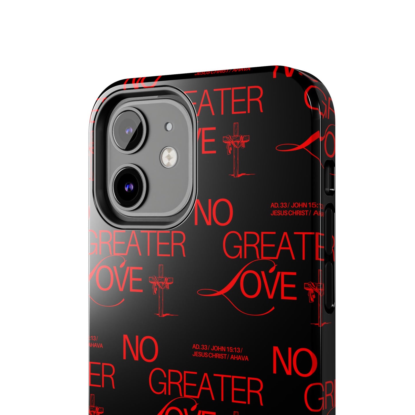 "No Greater Love" Red Phone Case