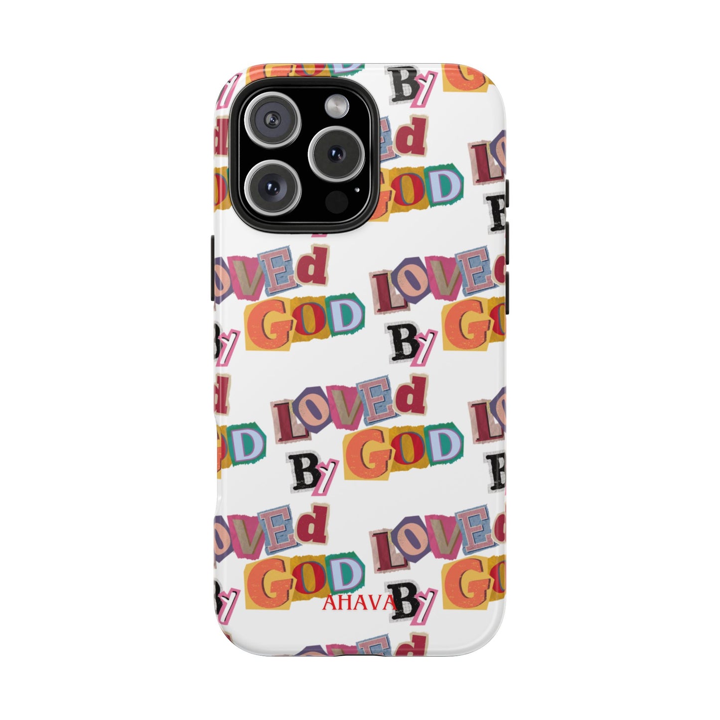 "Loved by God" white Phone Case