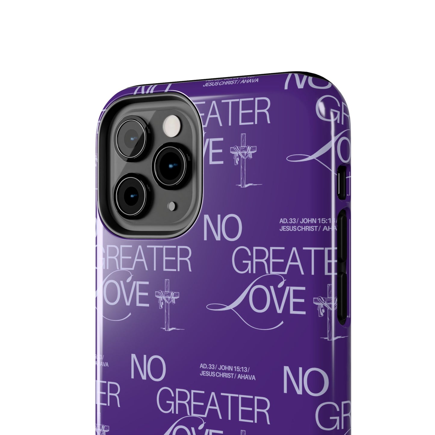 "No Greater Love" Purple Phone Case