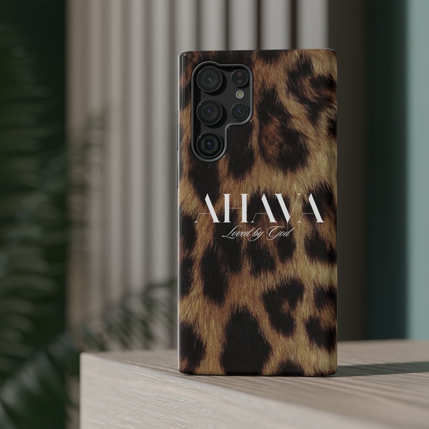 Leopard Print Ahava Phone Case