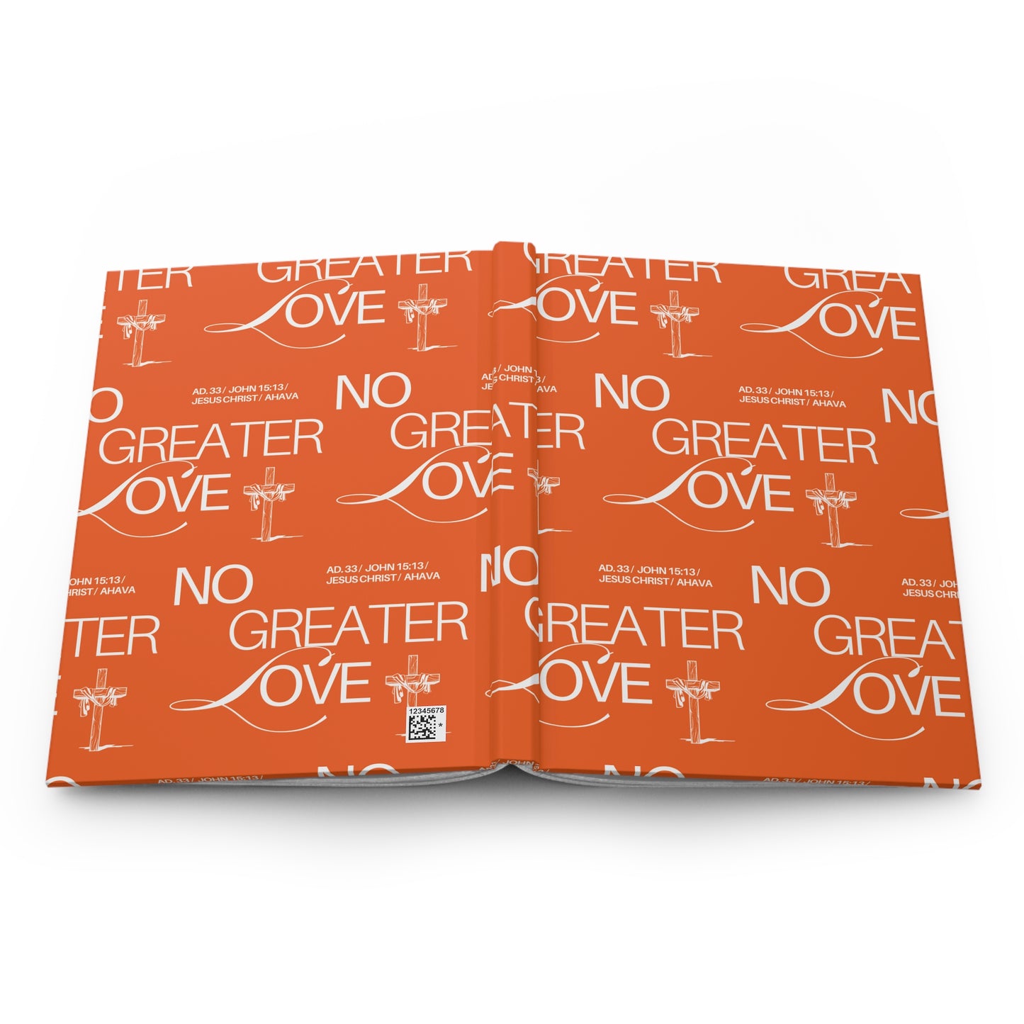 "No Greater Love" (orange) Journal