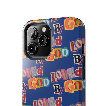 "Loved by God" Blue Phone Case