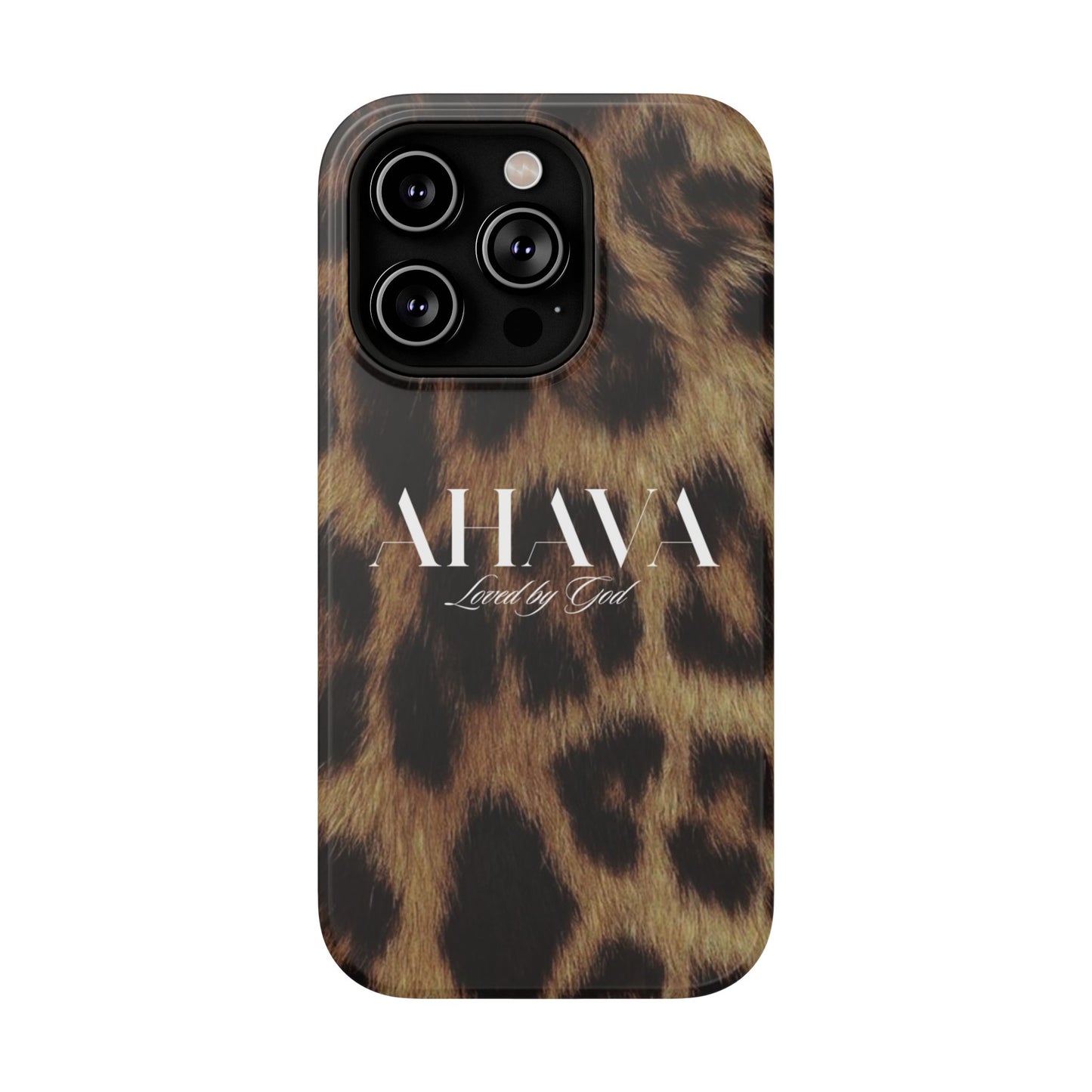 Leopard Print Ahava Phone Case
