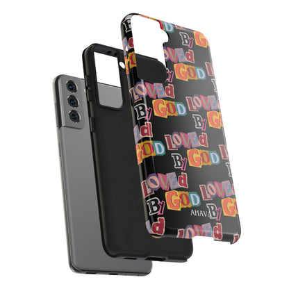 "Loved by God" Black Phone Case