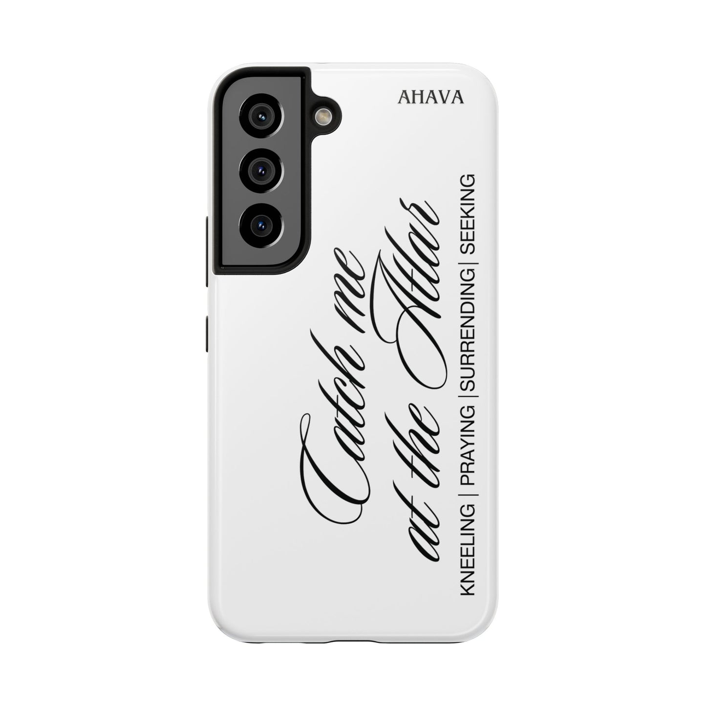 "Catch Me at the Altar" White Phone Case