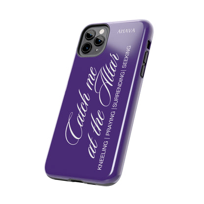 "Catch Me at the Altar" Purple Phone Case
