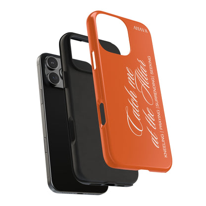 "Catch Me at the Altar" Orange Phone Case