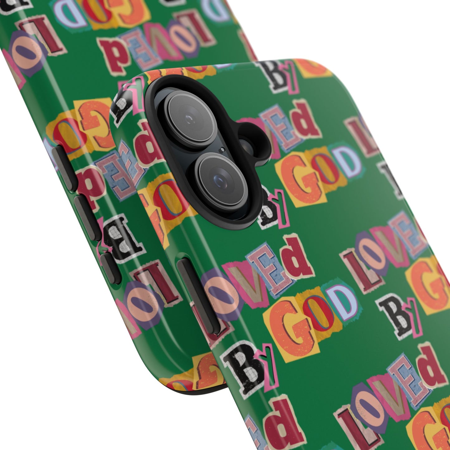 "Loved by God" Green Phone Case