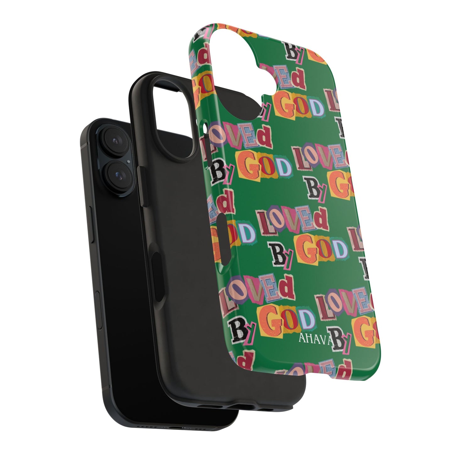 "Loved by God" Green Phone Case