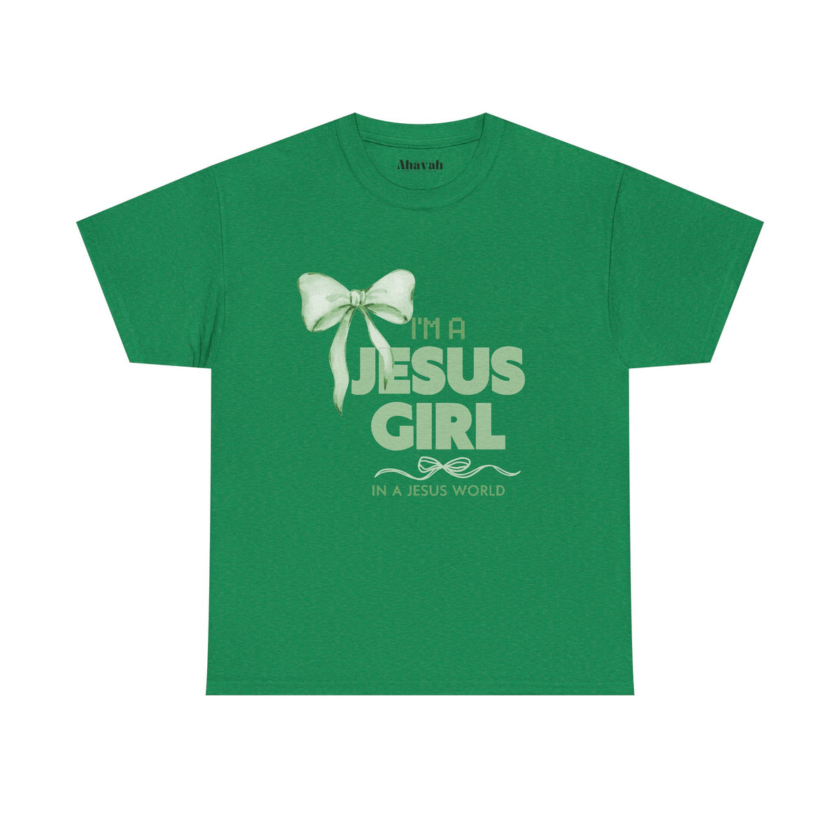 Jesus girl in a Jesus World Tee