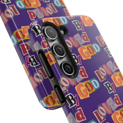 "Loved by God" Purple Phone Case