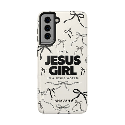I'm a Jesus Girl White Phone Case
