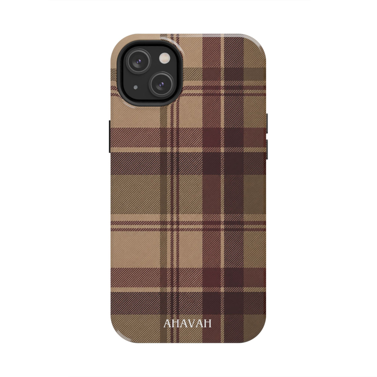 Covenant Comfort | Burgundy Plaid Tough Phone Case