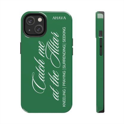 "Catch Me at the Altar" Green Phone Case