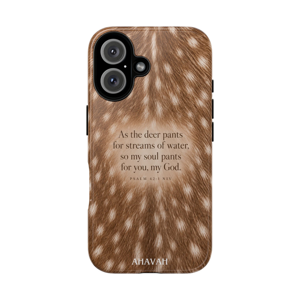 Psalm 42:1 Fawn Print Phone Case