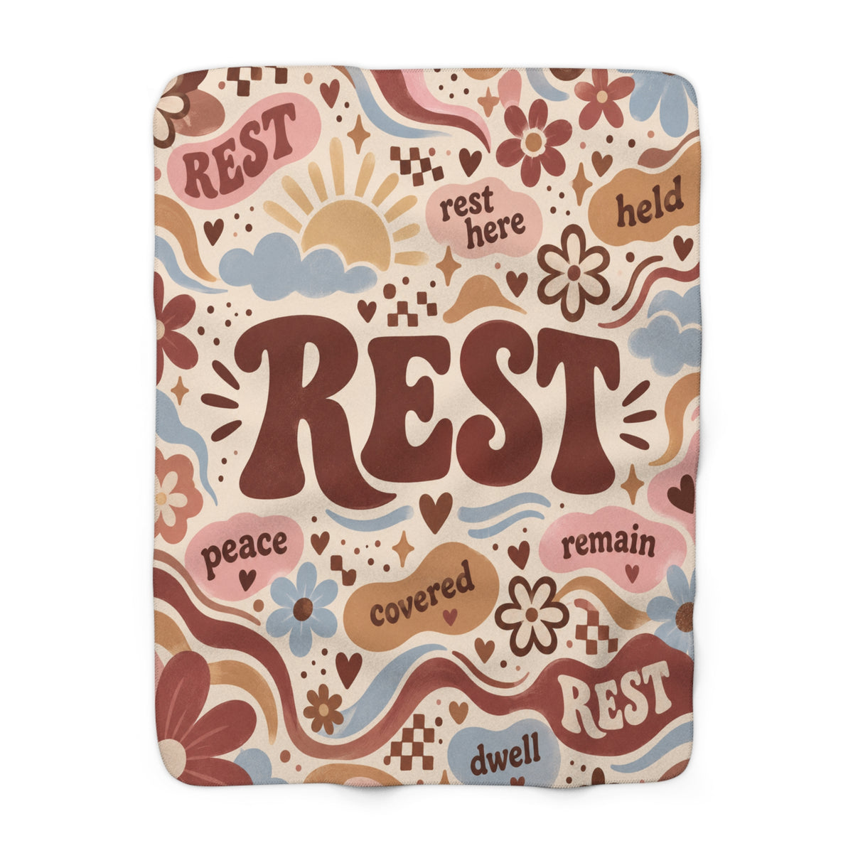 Rest Here Fleece Blanket