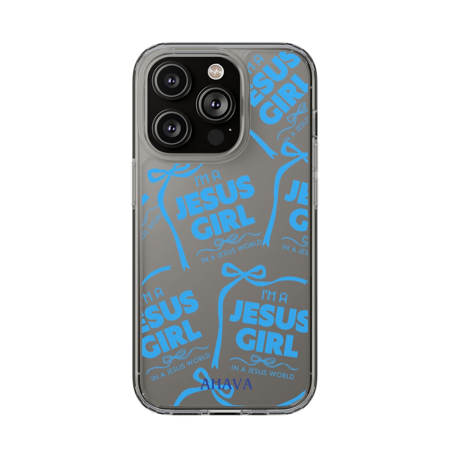 I'm a Jesus Girl Blue Case -Clear