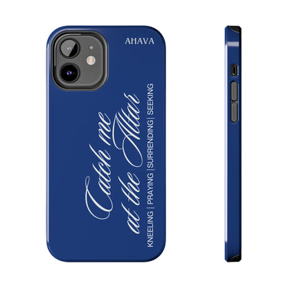 "Catch Me at the Altar" Blue Phone Case