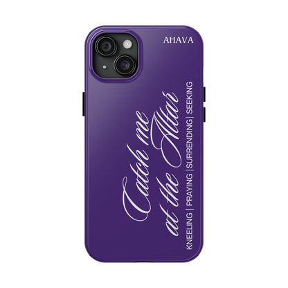 "Catch Me at the Altar" Purple Phone Case