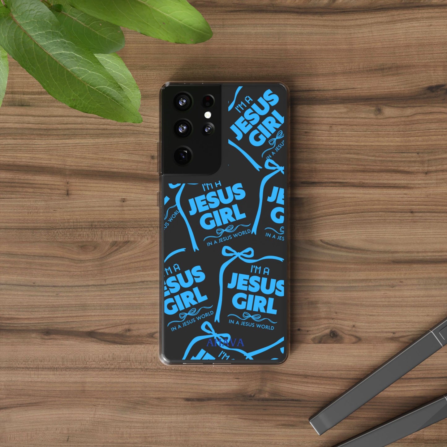 I'm a Jesus Girl Blue Case -Clear