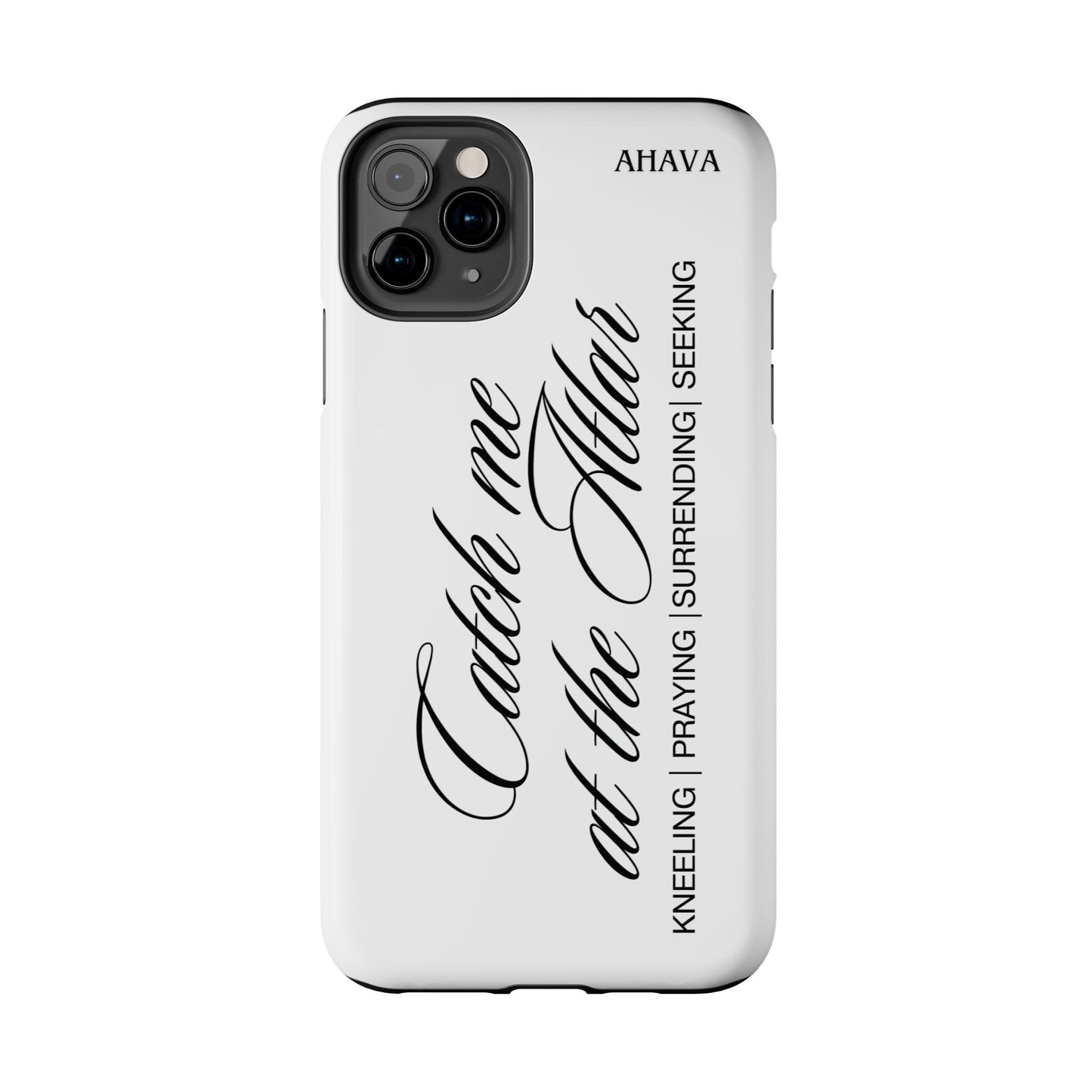 "Catch Me at the Altar" White Phone Case