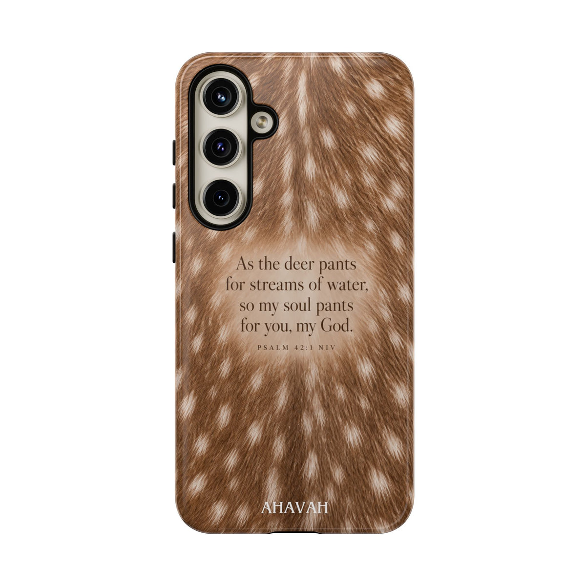 Psalm 42:1 Fawn Print Phone Case