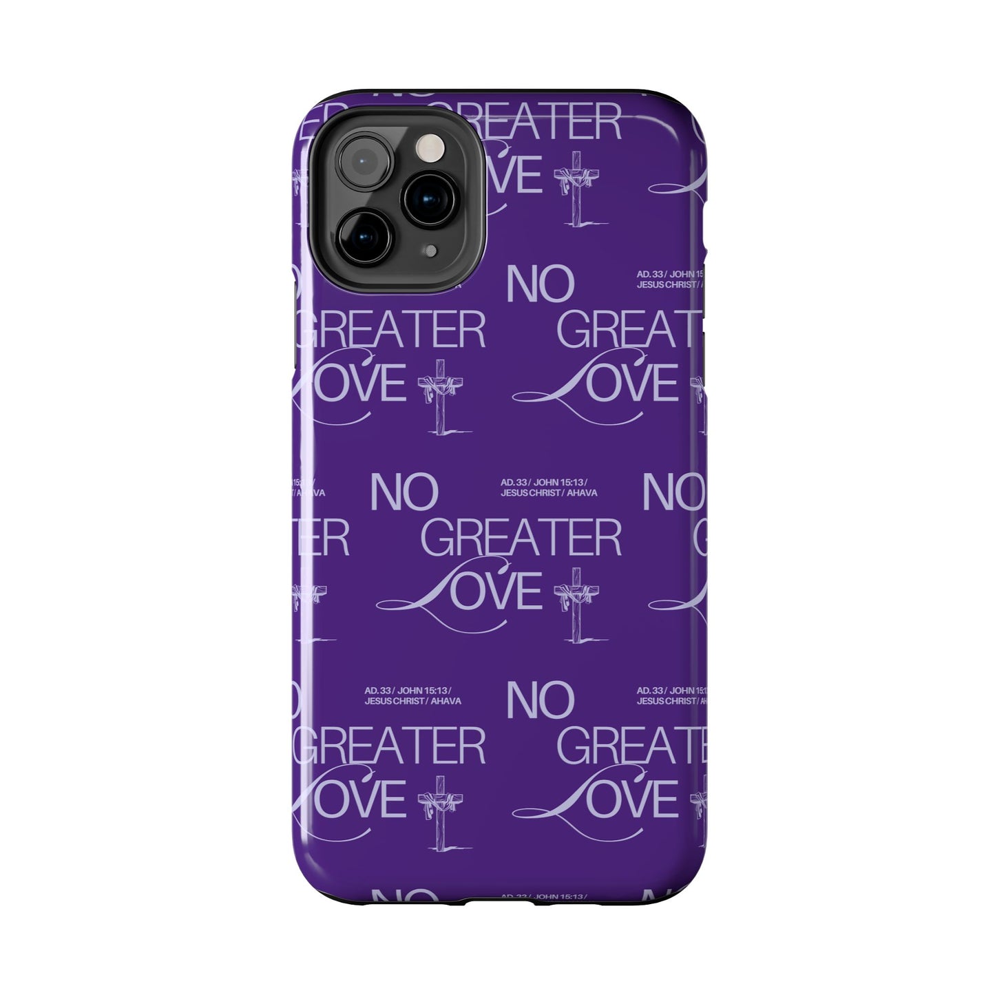 "No Greater Love" Purple Phone Case