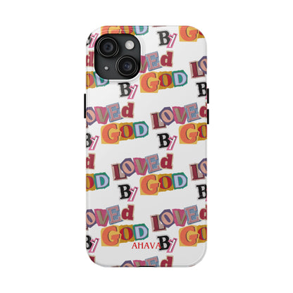 "Loved by God" white Phone Case