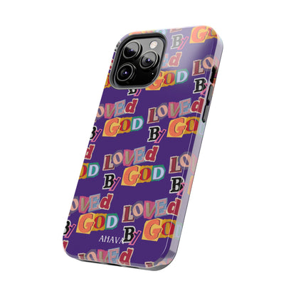 "Loved by God" Purple Phone Case