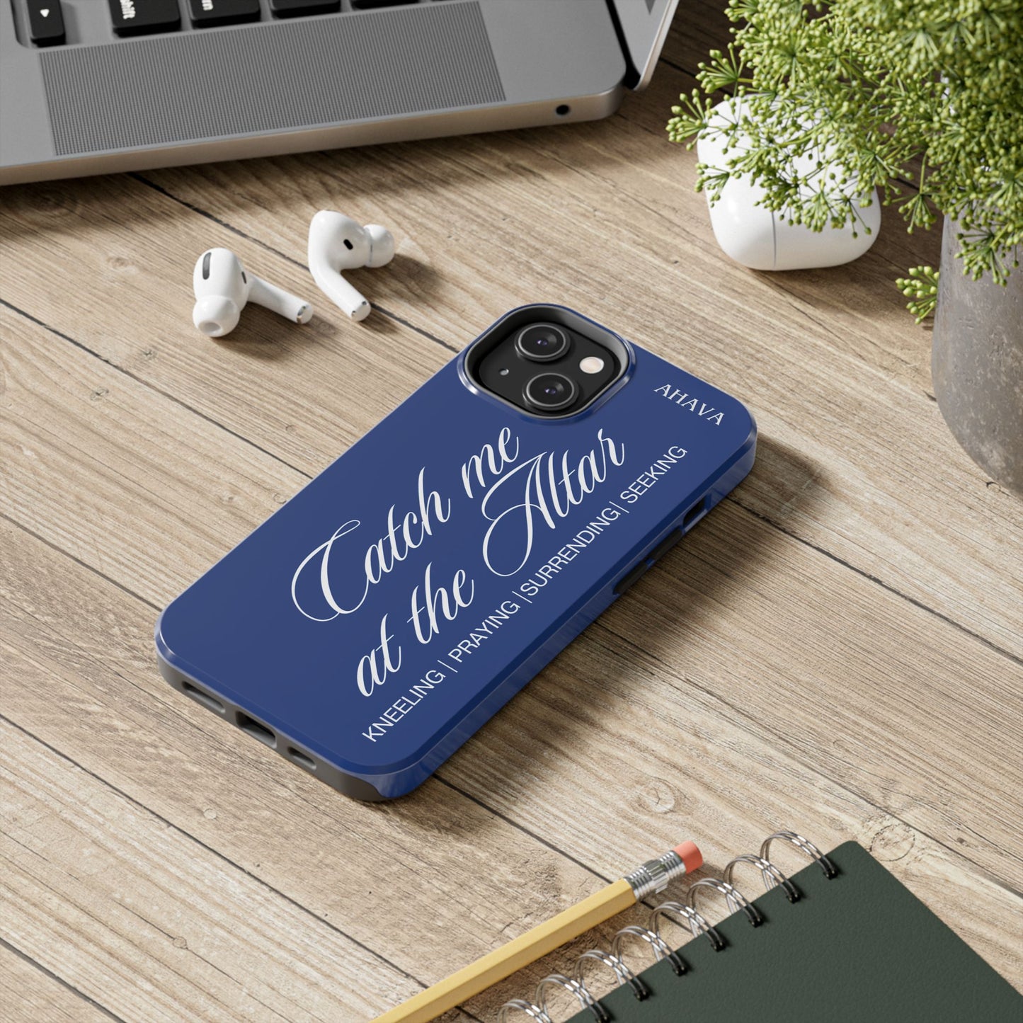 "Catch Me at the Altar" Blue Phone Case