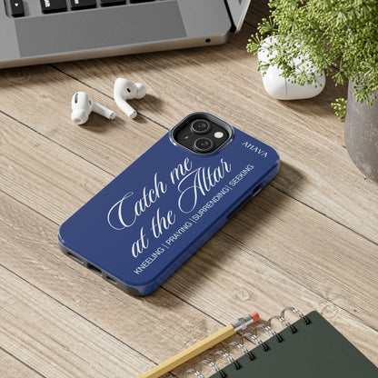 "Catch Me at the Altar" Blue Phone Case