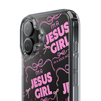 I'm a Jesus Girl Pink Case -Clear