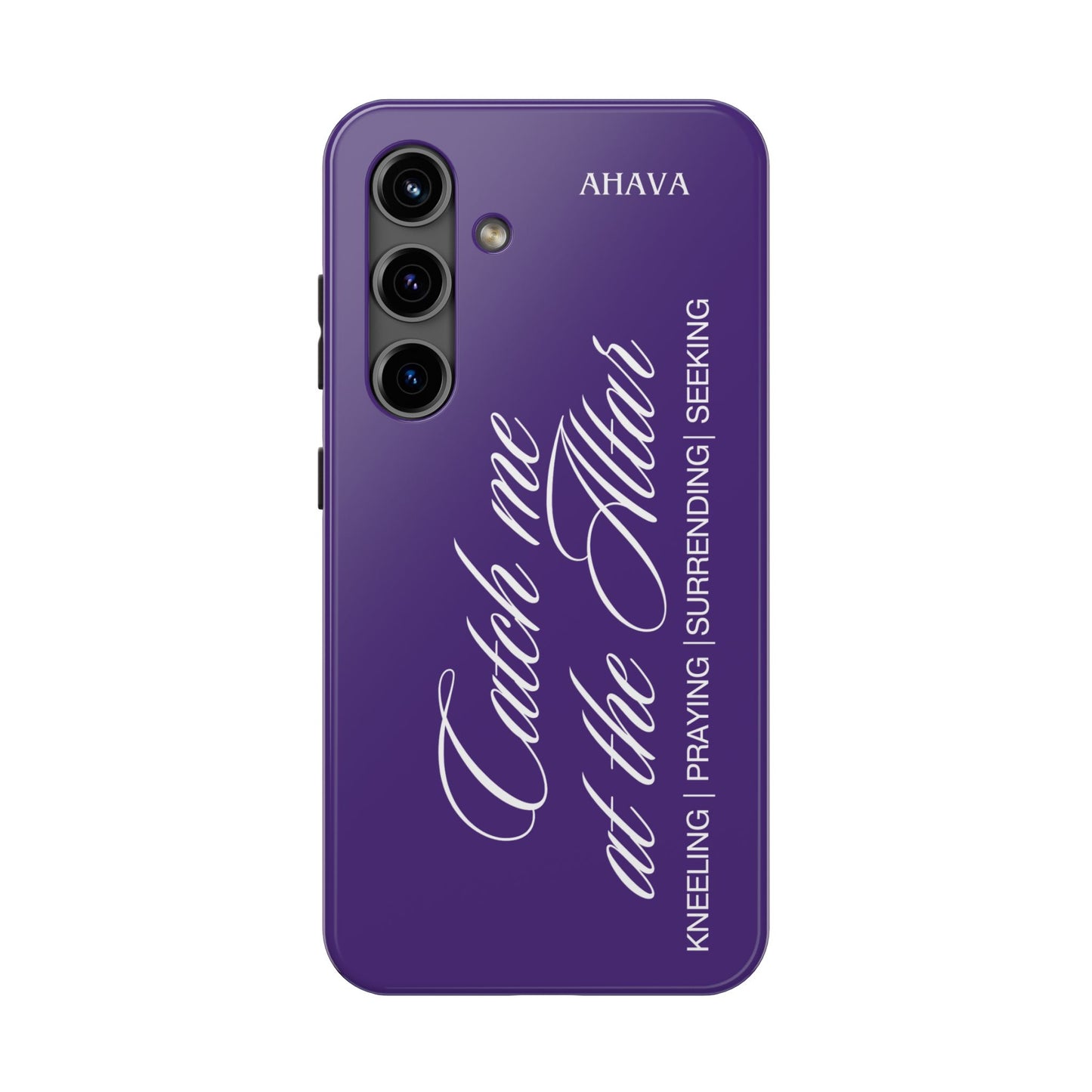 "Catch Me at the Altar" Purple Phone Case