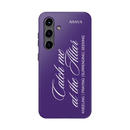 "Catch Me at the Altar" Purple Phone Case