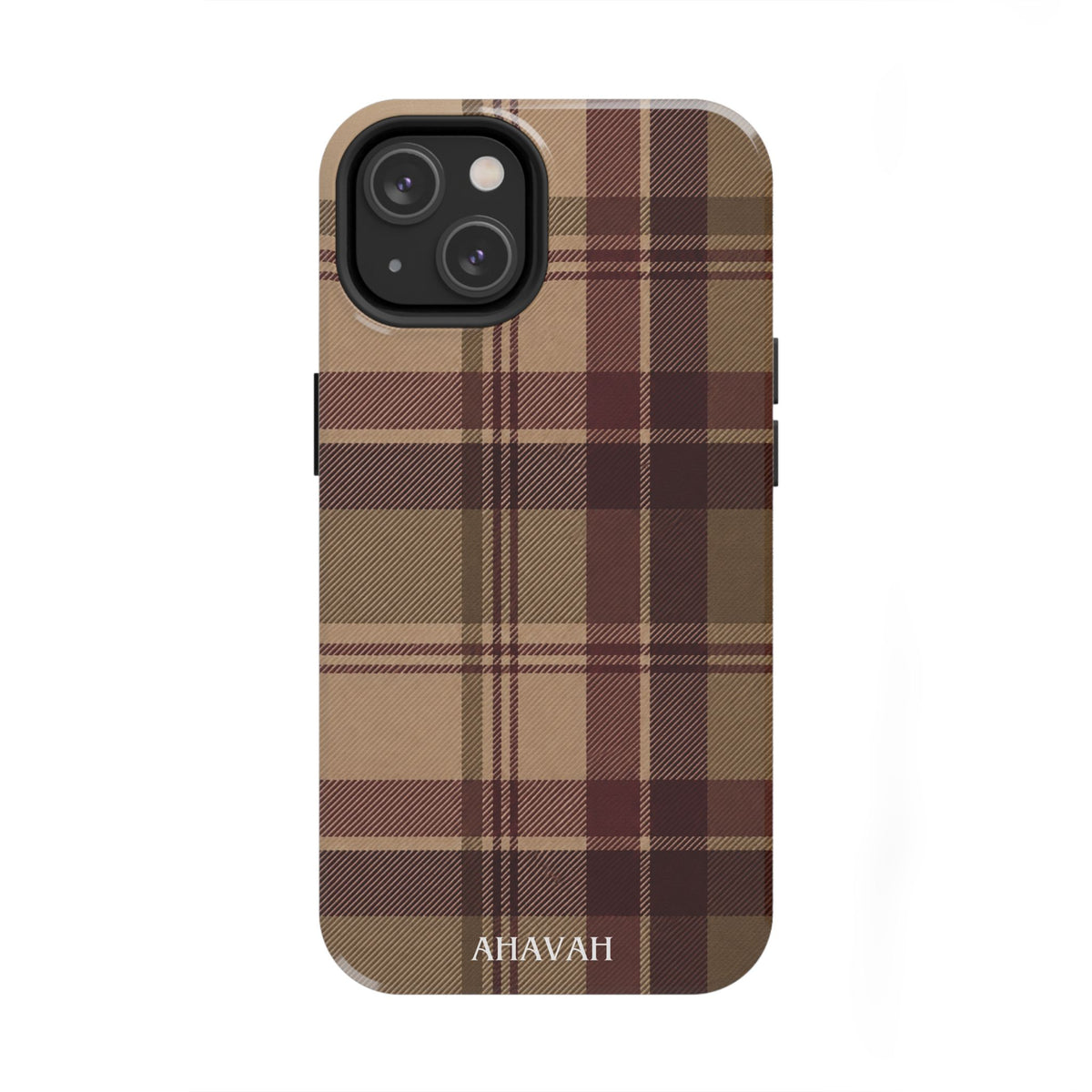 Covenant Comfort | Burgundy Plaid Tough Phone Case