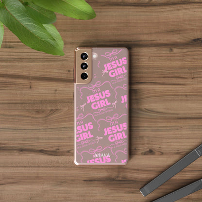 I'm a Jesus Girl Pink Case -Clear