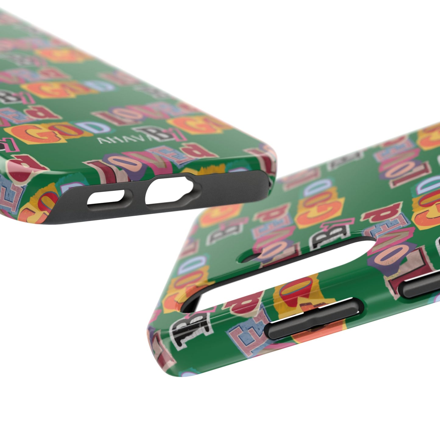 "Loved by God" Green Phone Case