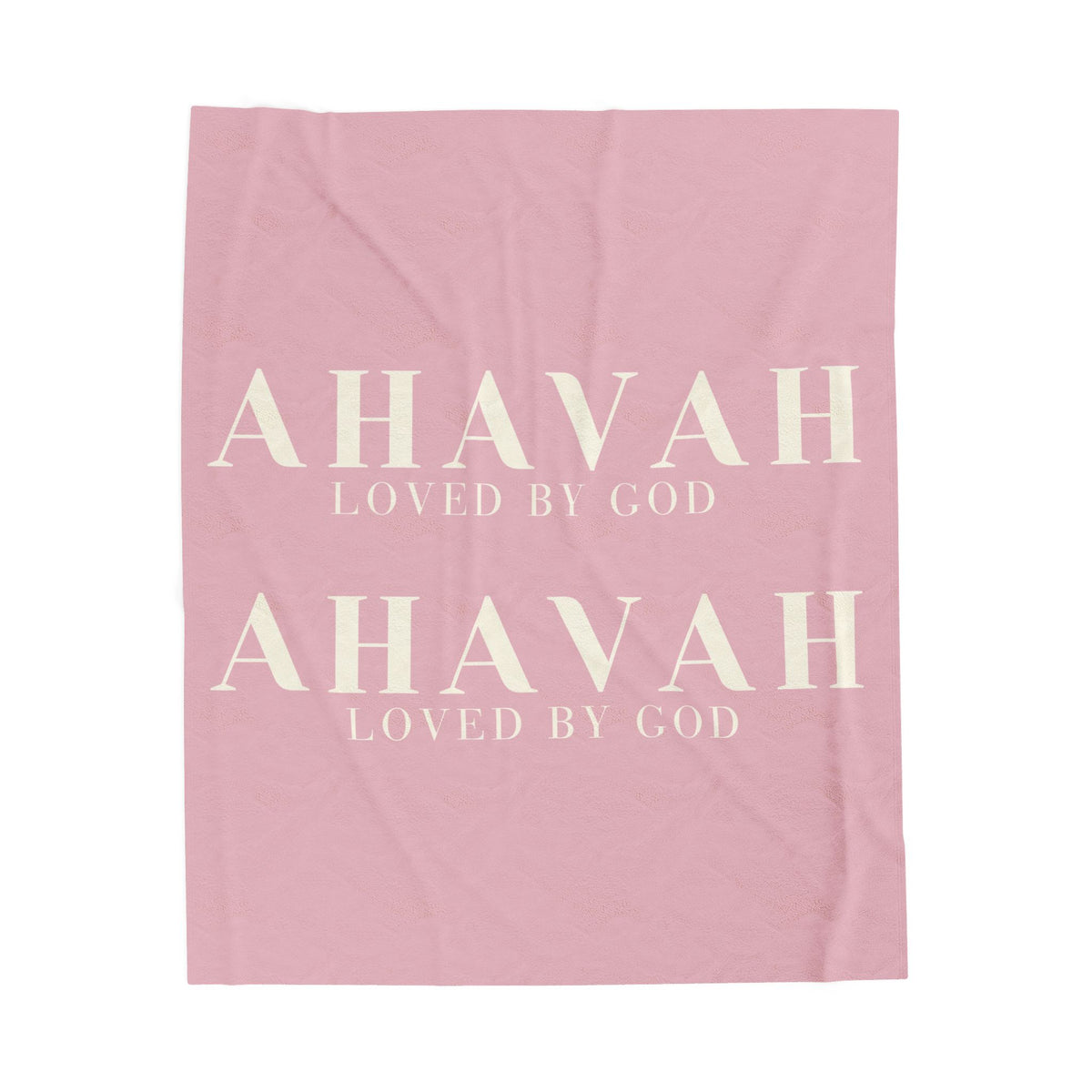 Ahavah Signature Blanket – Cashmere Pink