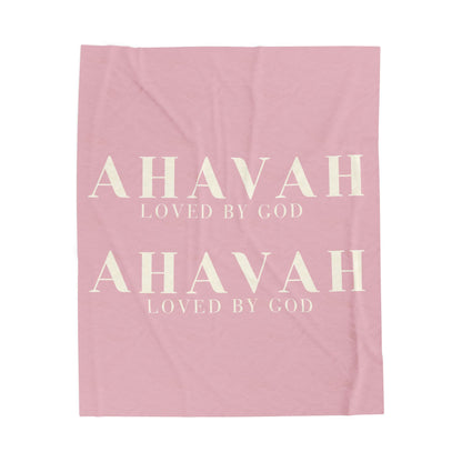 Ahavah Signature Blanket – Cashmere Pink