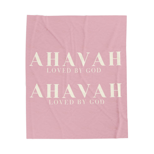 Ahavah Signature Blanket – Cashmere Pink