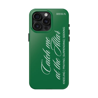 "Catch Me at the Altar" Green Phone Case