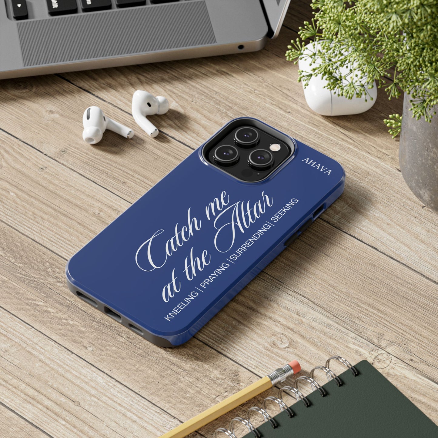 "Catch Me at the Altar" Blue Phone Case