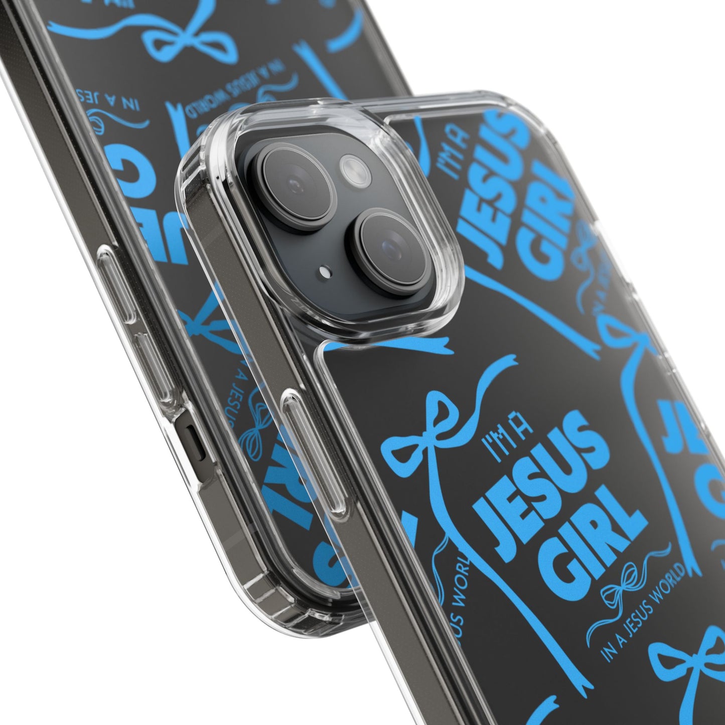 I'm a Jesus Girl Blue Case -Clear