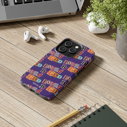 "Loved by God" Purple Phone Case